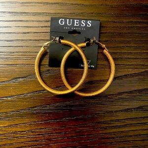 NEW Guess gold hoop earrings